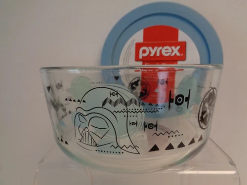 Pyrex Star Wars Darth Vader 4-Cup Round Storage Bowl & Lid New