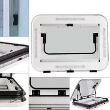 700x500mm Caravan Skylight RV Roof Window Motorhome Venting Hatch w/ LED Light