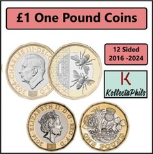 £1 One Pound Coin 2016 to 2026 Floral / Bees BUNC PROOF & LEFTY Types Available