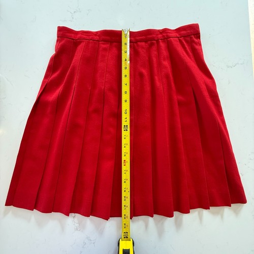 Set giacca blazer e gonna Talbots vintage taglia 18 rosso 100% lana donna ottimo - Foto 21 di 23