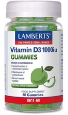 Lamberts Vitamin D3 Gummies 1000iu (60) BBE 1...
