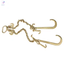 Brand New G70 3/8 X 2´ Ft For Truck Tow Chain V Type Tow Chain J Hook