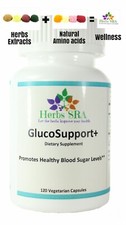GLUCOSE SUPPORT 120 Capsules Reduce Sugar in the Blood, Glucose Reducer Natural