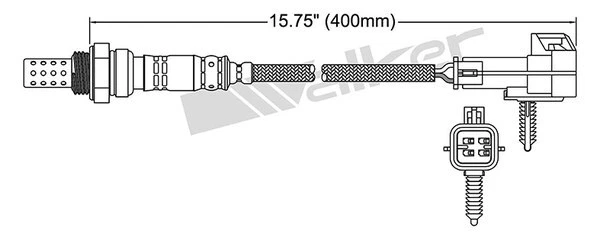 O2 sensor for Holden MX FRONTERA 3.2L 9/01-on 6VD1 Oxygen EGO Walker 2 Yr Wty - Immagine 3 di 4