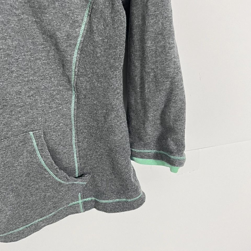 Bcg Womens Active Wear A Jacket Size XL Grey Mock Neck Full Zip Spandex Pockets - Image 3 of 4