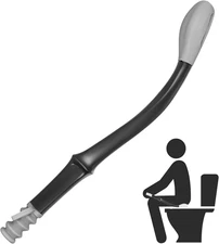 Toilet Aids Tools Butt Wiper Long Handle Toilet Aids for Wiping, 15" Comfort Bot