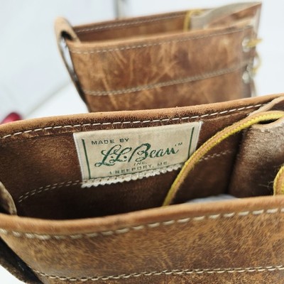 Vintage 70s LL Bean Boots Mens 8 Maine Hunting Shoe Script  display picture 1