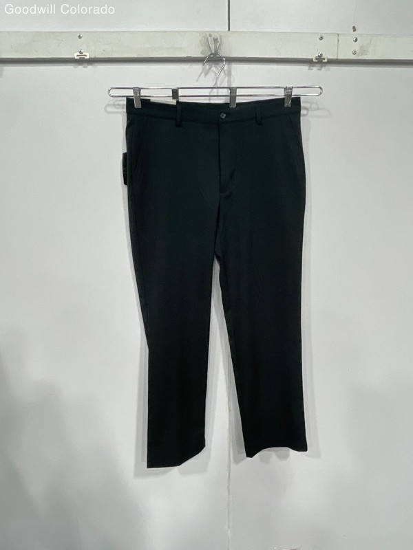 Greg Norman Pants Black Solid G7XDP860 Bottoms Style Size 34 30