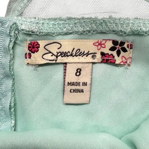 Speechless Lace Formal Dress Elegant Mint Green Girl’s Size 8 - Picture 3 of 3