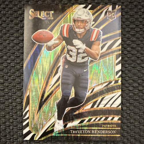 TreVeyon Henderson [Zebra Prizm] #278 2025 Panini Select card