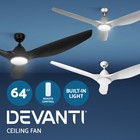 Devanti 64 Inch Ceiling Fan DC Motor LED light w/Remote