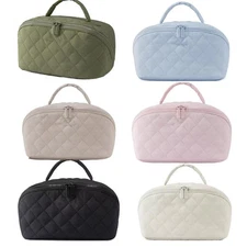 Portable Cosmetic Bag Multi-layered Compartmentalized Large Capacity Waterproof