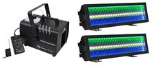  2 American DJ Vintage Bar RGBL LED DMX Eye Candy Blinder Effect Lights  Hazer