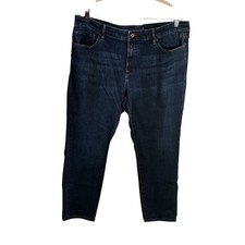 Women  s Tommy Hilfiger Straight Leg Blue Jeans With Stretch. Size 16