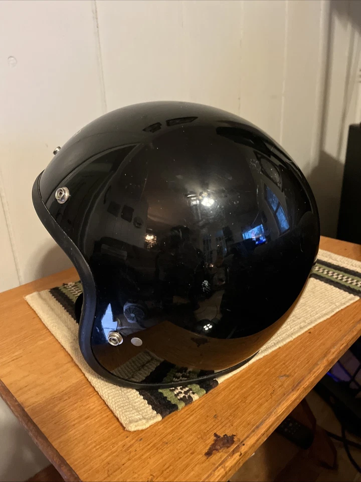 CASCO DE MOTO CIBER CARA ABIERTA NEGRO, TALLA GRANDE Foto 2 de 4