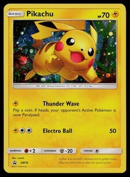 Pikachu SM76 Holo Black Star Promo Sun & Moon