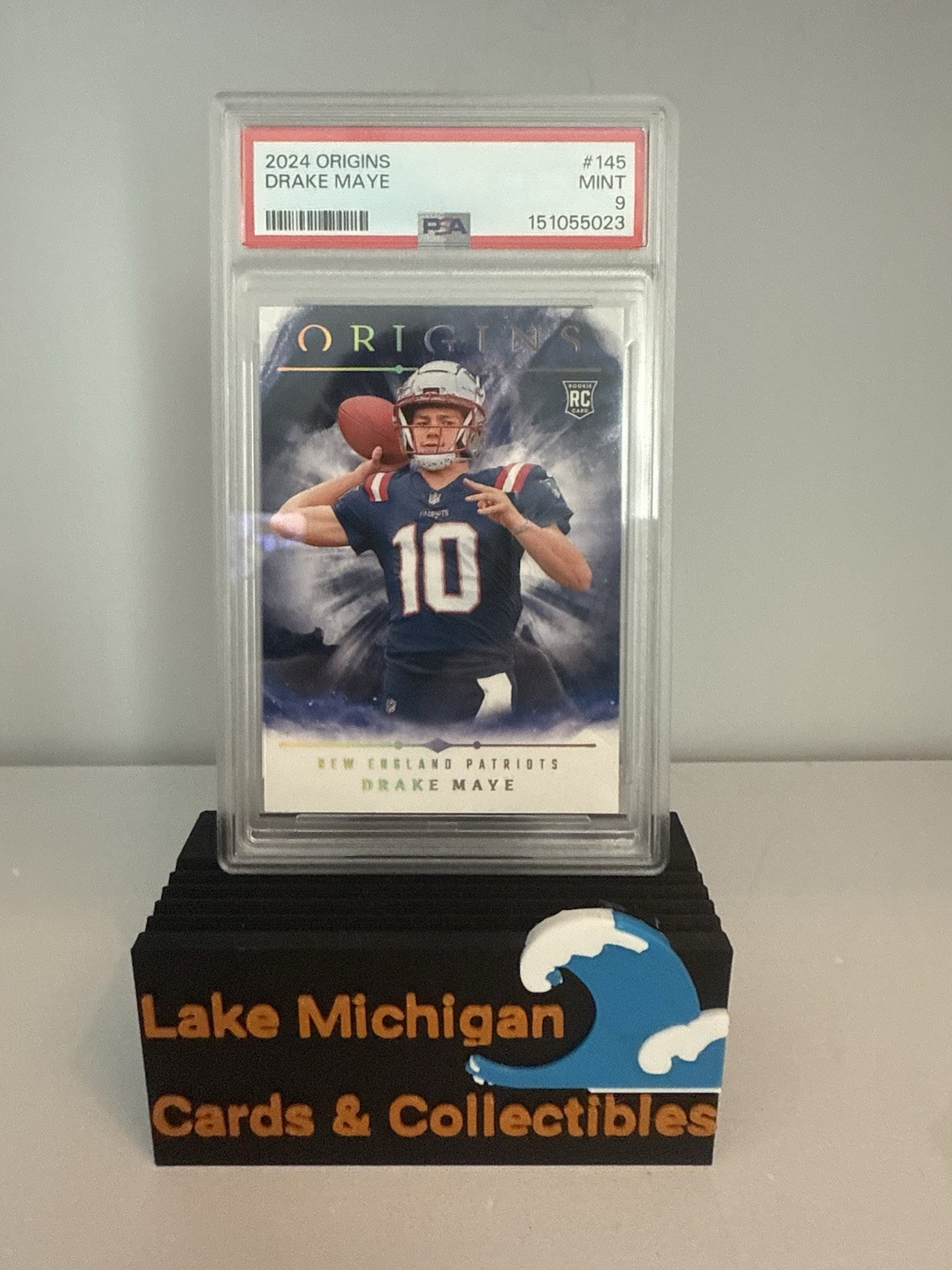 2024 Panini Origins - Rookies Drake Maye #145 (RC) PSA 9