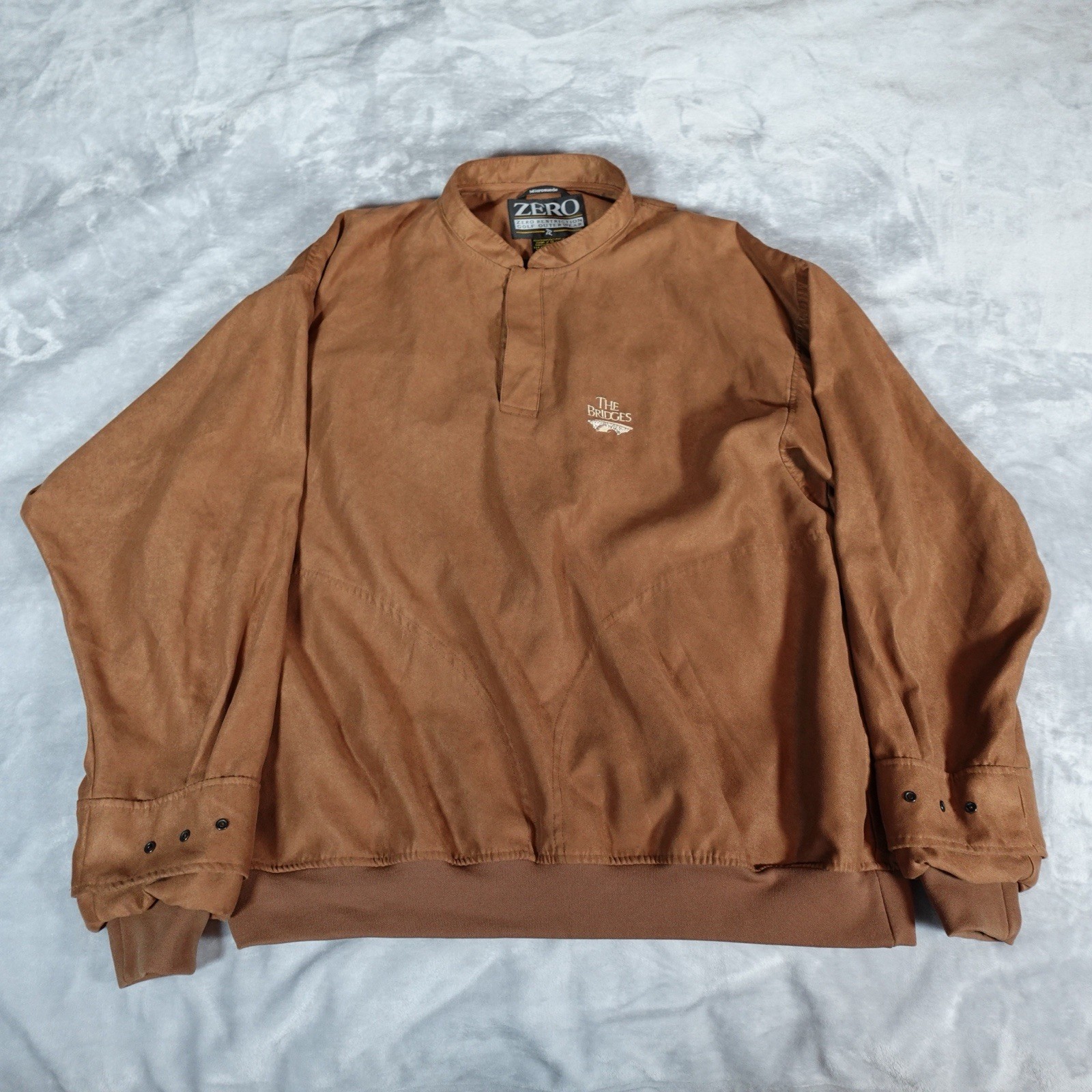 Zero Restriction Microsuede Pullover Jacket Mens … - image 1