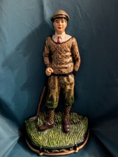 Vintage Cast Iron Golfer 14" Door Stopper, 1997