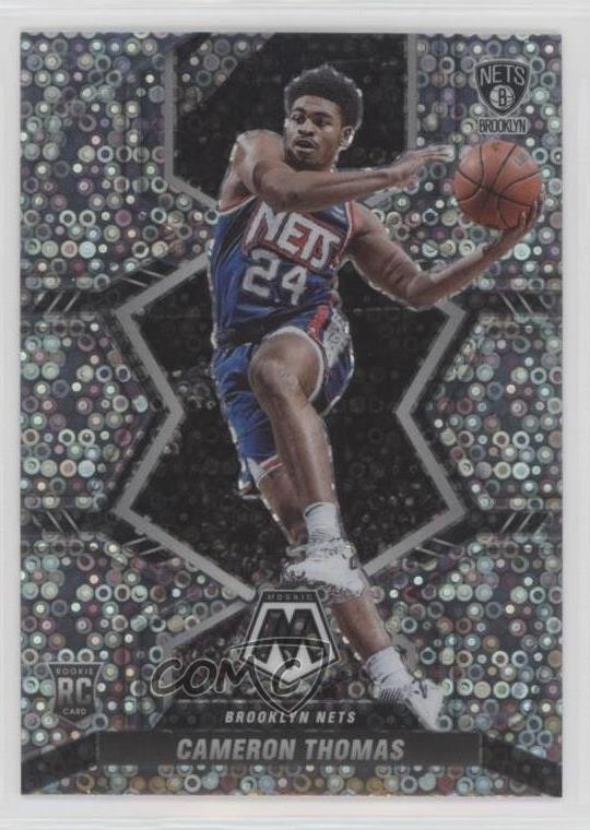 2021 Panini Mosaic Rookies Fast Break Silver Prizm Cameron Thomas #215 Rookie RC