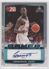 2021 Leaf Pro Set Power Base Platinum Spectrum Foil /99 Emmanuel Akot Auto 4nl