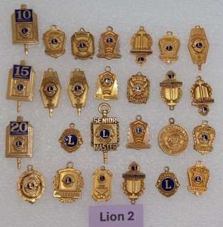 Lote De Colección De Dijes/Colgantes Club De Leones (Llenos De Oro) (64 Gramos) (Lote León 2)