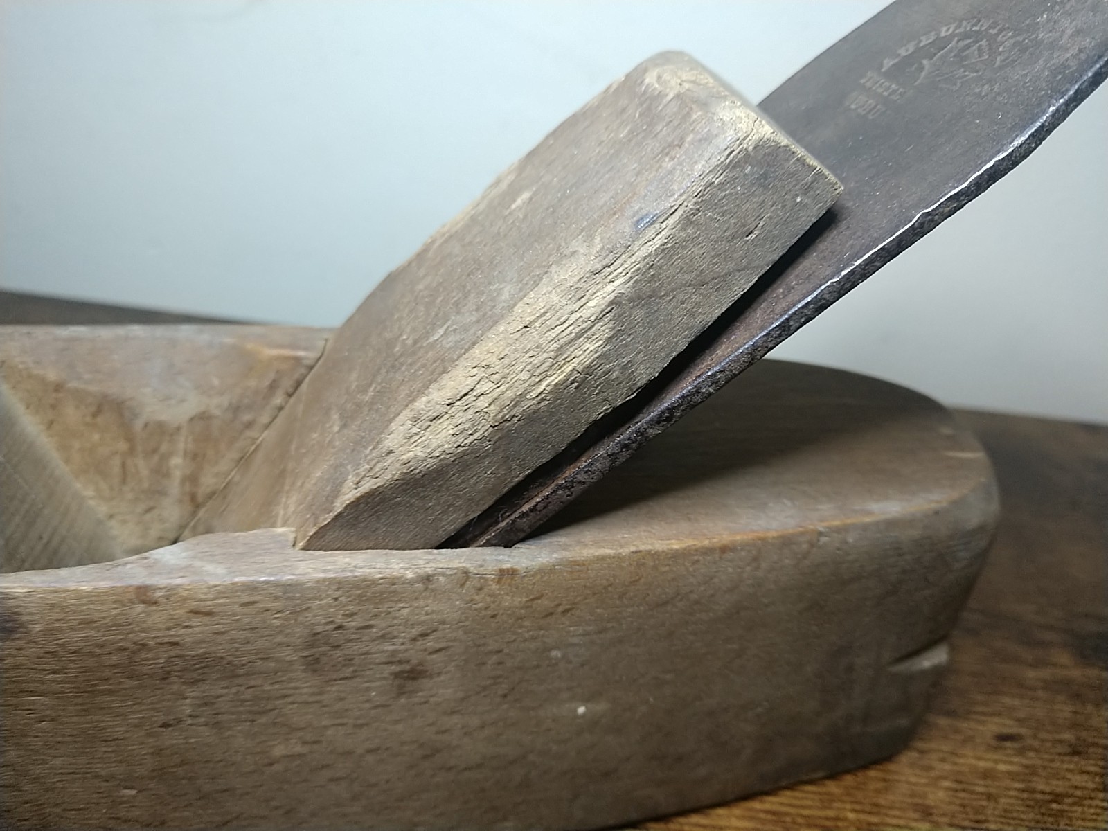 Auburn Tool Co THISTLE BRAND 8" COFFIN WOOD BLOCK PLANE - 2" BLADE  - AUBURN, NY