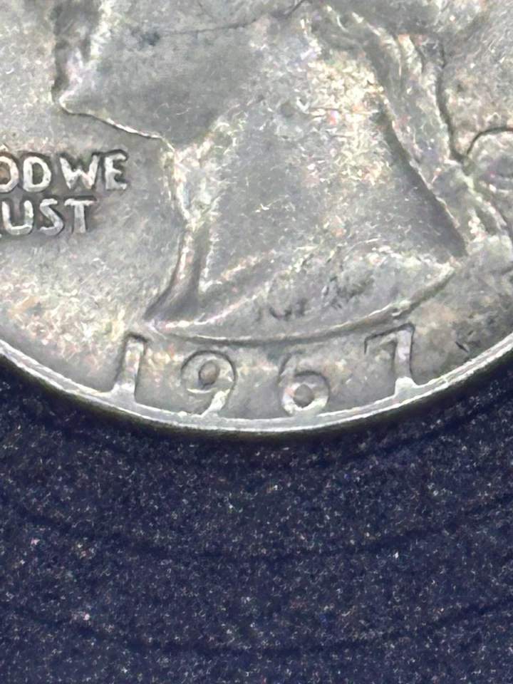 1967 Quarter No Mint Mark, Obverse And Doubled Die Reverse Error. (Very Rare) - Image 4 of 4