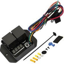 Digital Radiator Fans Controller Swith 12V and 24V, Adjustable Black