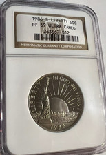 1986 S Liberty Half Dollar Proof PF 69 UC NGC-A Beautiful Comm Half !!