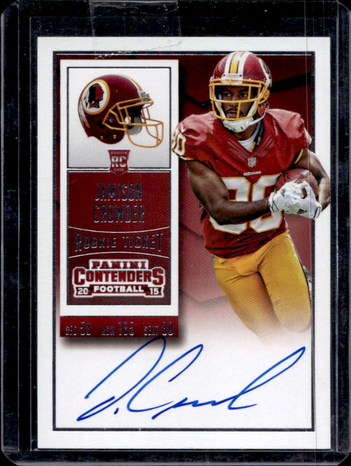 Jamison Crowder Panini Contenders #218 Autograph