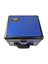 Graded Card Case, 2 Row, Combination Lock, Foam, Blue PSA Slab Case for Cards