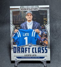 Laiatu Latu Draft Class Rookie RC 2024 Rookies & Stars Card Indianapolis Colts. rookie card picture