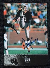 1997 Upper Deck NFL Legends Auto Ray Guy #AL-111 Auto HOF n5h