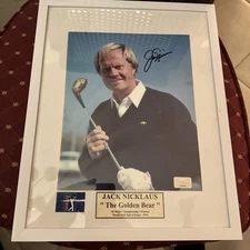 Jack Nicklaus Autographed 11x14 Photo Golf Hall Of Famer