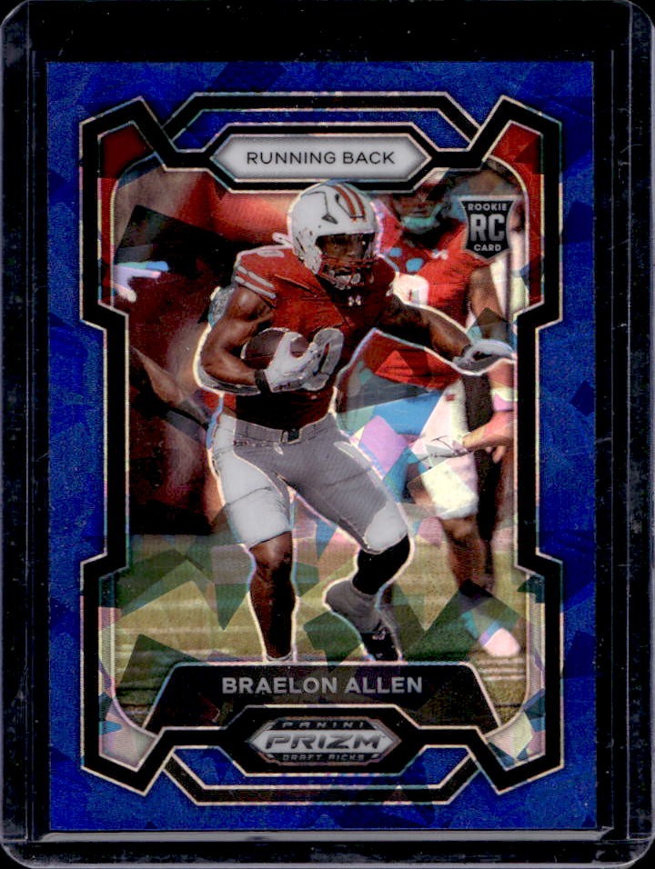 2024 Prizm Collegiate Draft Picks Braelon Allen RC Blue Ice Rookie #39/99