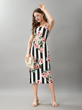 Attire Empire dresses for women casual floral midi