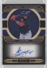 2020 National Treasures Midnight Signatures Holo Gold 3/25 Aaron Bracho Auto 9su