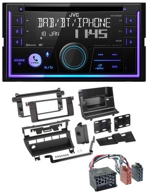 JVC MP3 USB 2DIN DAB Bluetooth CD Autoradio für BMW 3er 1999-2001 5 Schalteröffn