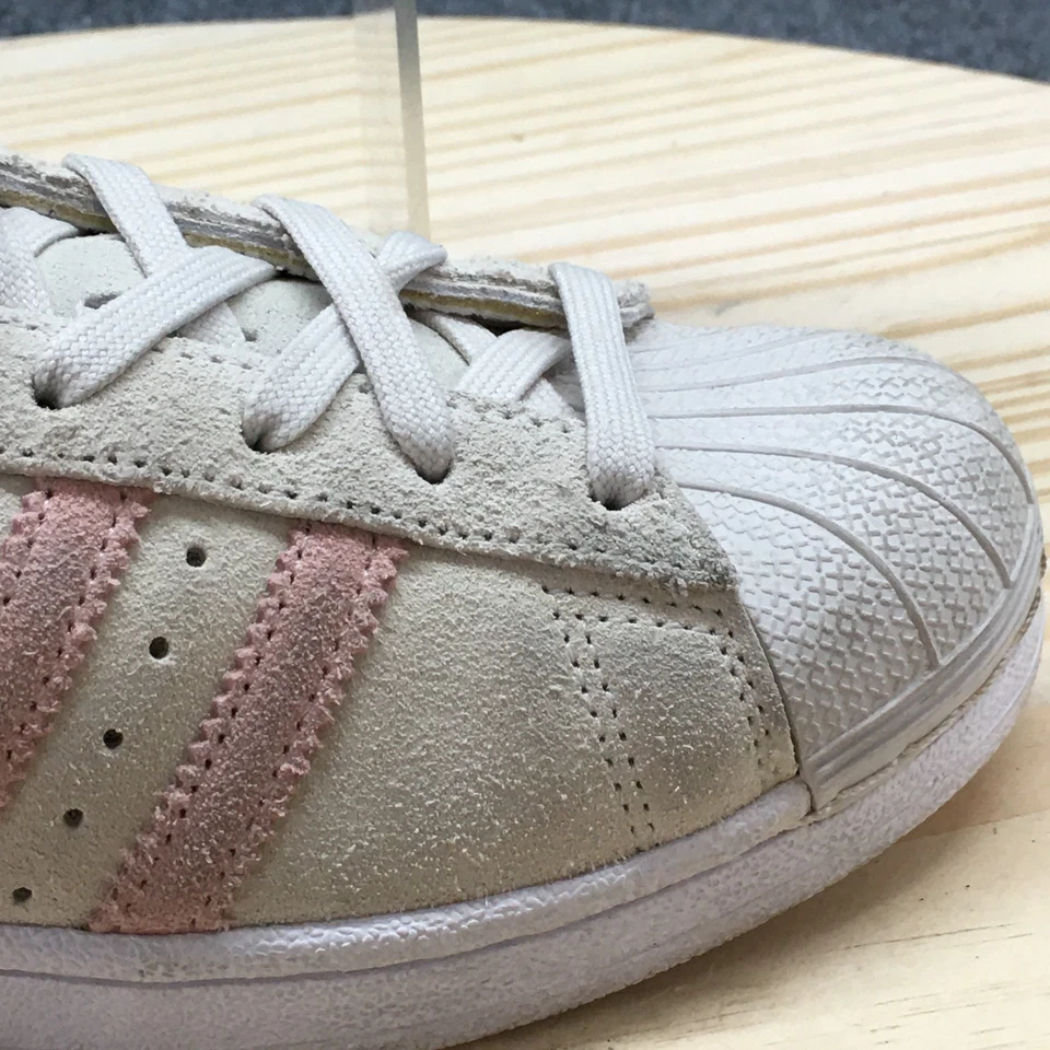 Adidas Zapatos Juveniles 5 Superstar Tenis Rosa Con Cordones Cómodos Informales Bajos BZ0360 Foto 3 de 4