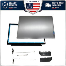 New Silver LCD Back Cover Front Bezel for Lenovo IdeaPad 3-15ITL6 3-15ALC6 82H8