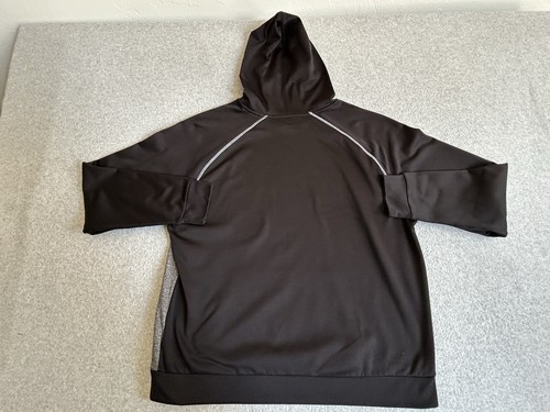 Oakland Raiders Hoodie Mens 2XL Black Fleece Sweatshirt Pullover Fanatics NFL - Picture 4 of 9