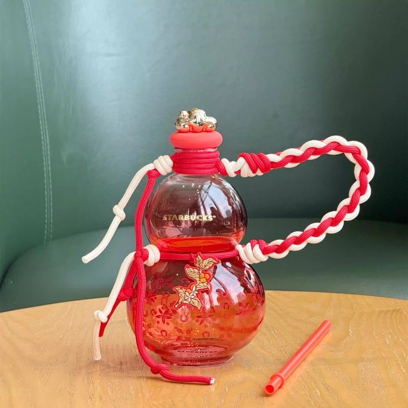 New Starbucks China 2026 Year of the Horse 21oz Red Gourd Shaped