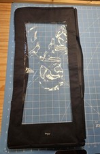 Thirty One Top A Tote Black Clear 002A Lid Topper 22  x 10  31 Bag Cover Only 