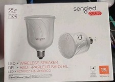 Sengled Pulse LED Speaker Bulb 55W E26 JBL Bluetooth White iPhone iPad iPod