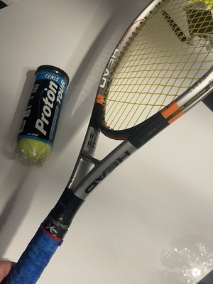 Top Head Tennisschläger Mid Plus + Bälle   viel Kontrolle + Geschenk   Enjoy!