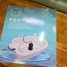 Ionic Detox Foot Bath Massage Machine with Basin Electric Foot Deep Tissue NIB