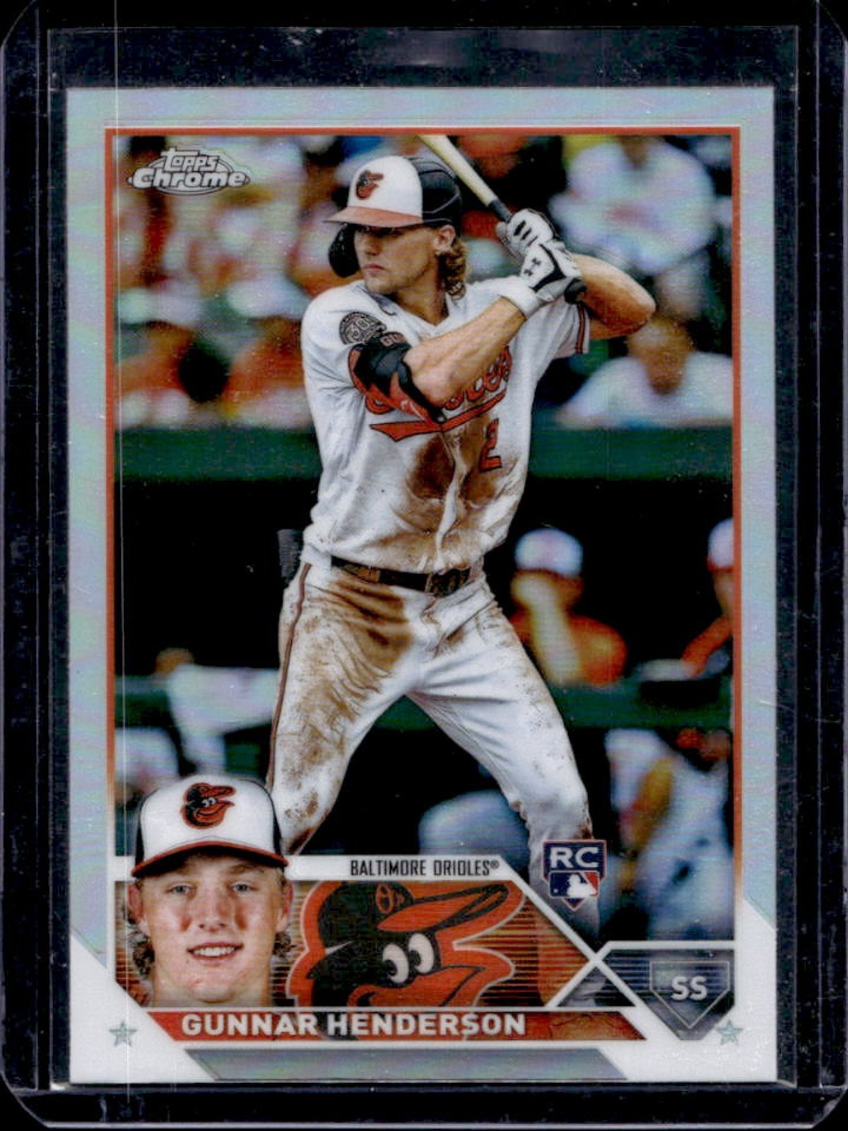 2023 Topps Chrome Gunnar Henderson RC Refractor Rookie #2 Orioles