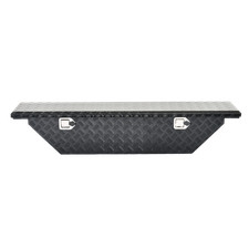 62 Heavy Duty Low Profile Aluminum Angled Truck Tool Box With Rigid Core Lid
