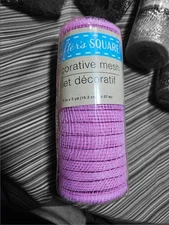 Crafter’s  Square Decorative Mesh - 6 in wide x 5 yd (Pink): Lot Of 6